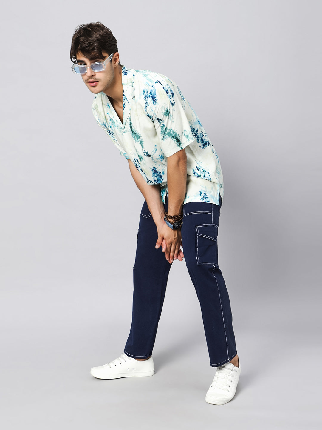 Technicolour Tribe Oversized Viscose Shirt