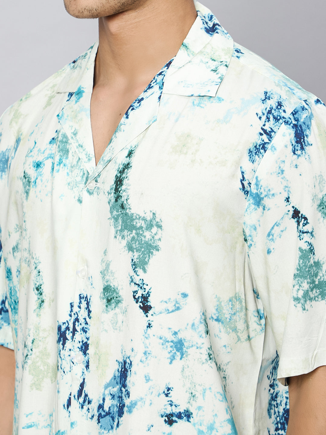 Technicolour Tribe Oversized Viscose Shirt
