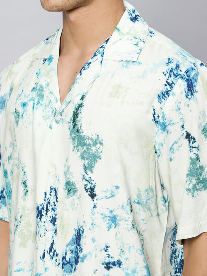 Technicolour Tribe Oversized Viscose Shirt