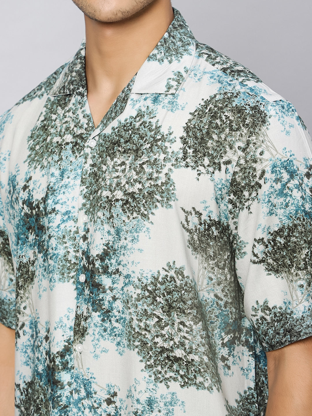 Vintage Tropical Oversized Viscose Shirt – SAVVAO