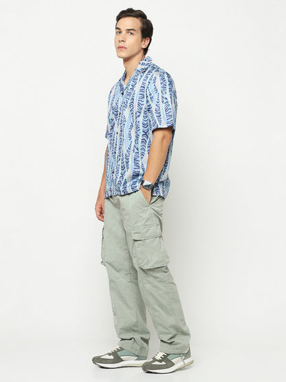 Broken Stripe Oversized Cotton Shirt