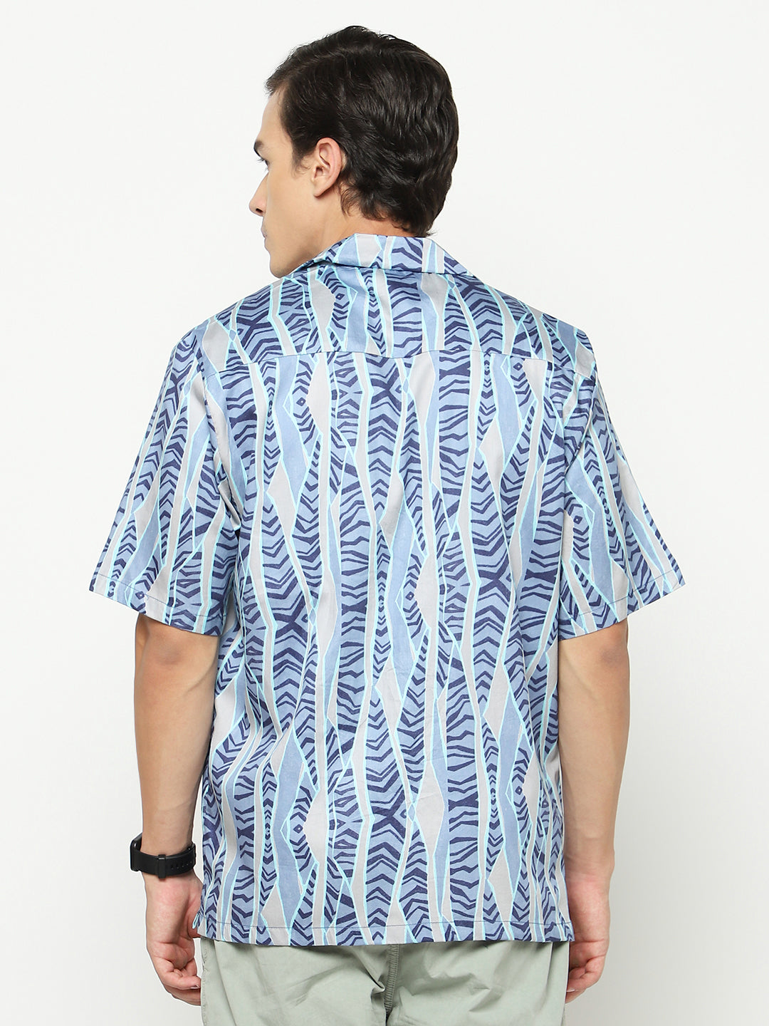 Broken Stripe Oversized Cotton Shirt