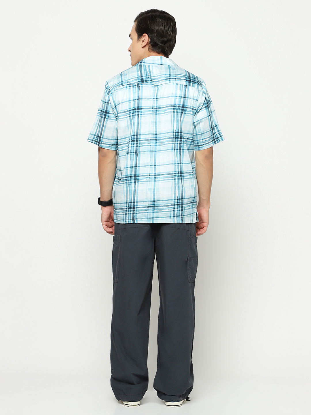Modern Plaid Oversized Cotton Shirt