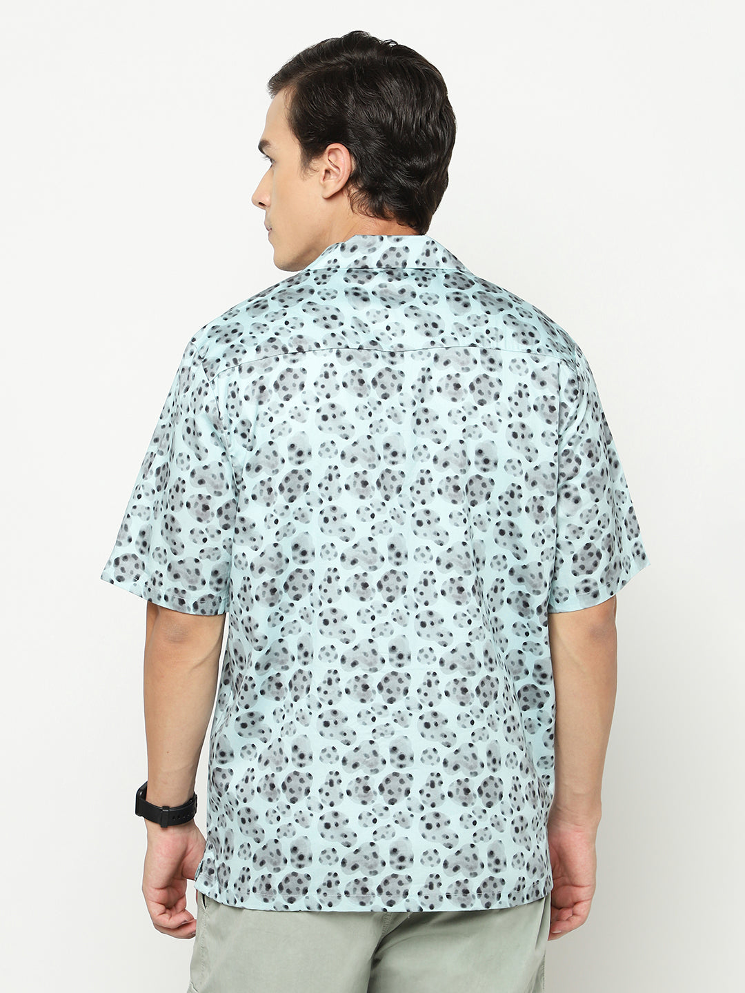 Vintage Leopard Oversized Cotton Shirt