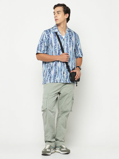 Broken Stripe Oversized Cotton Shirt