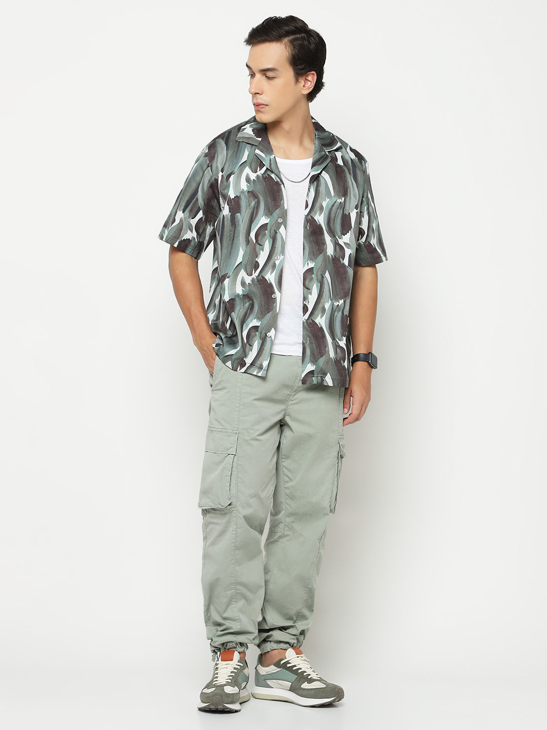 Immense BrushStroke Oversized Cotton Shirt