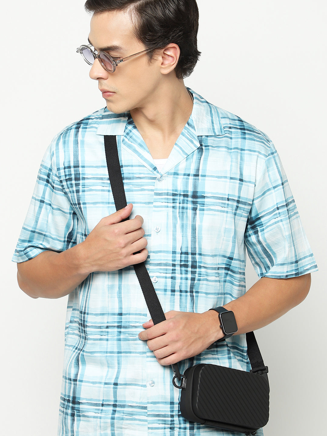 Modern Plaid Oversized Cotton Shirt