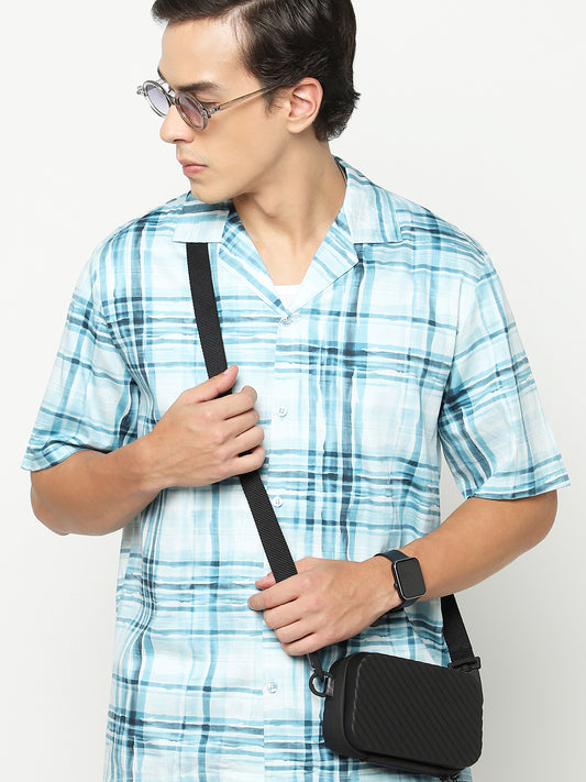 Modern Plaid Oversized Cotton Shirt