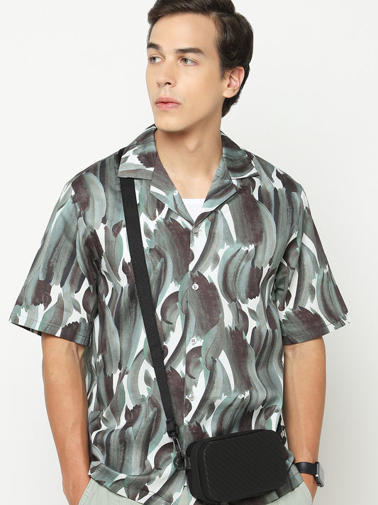 Immense BrushStroke Oversized Cotton Shirt